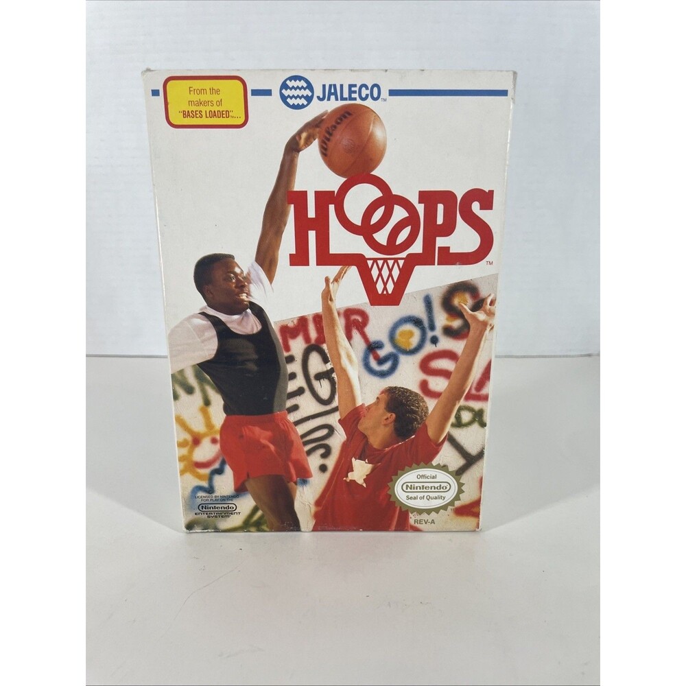 Hoops 1989 Nintendo Entertainment System NES Complete in Box